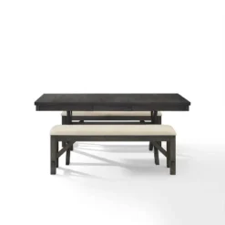 Hayden 3pc Extendable Dining Set With 2 Benches Slate - Crosley 21 Hayden 3pc Extendable Dining Set With 2 Benches Slate - Crosley -Baxton Studio Sale Shop GUEST 7e5559c1 4eb8 4efe 9a07 ab5602e1f662