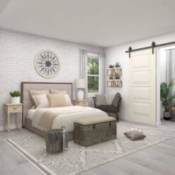 Farmhouse Upholstered Metal Storage Bench - Olivia & May -Baxton Studio Sale Shop GUEST 7f212152 b62f 4985 ba5b e4cdba0a3b84