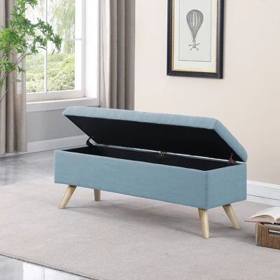 Modern Tufted Storage Bench - HomePop 10 Modern Tufted Storage Bench - HomePop - Image 10