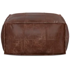Erving Square Pouf Distressed Brown - WyndenHall -Baxton Studio Sale Shop GUEST 7fad353e 44fc 4370 aa64 e159f96c94eb