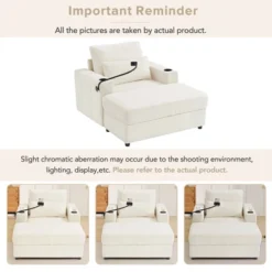 Okak Modern Comfy Chaise Lounge Sleeper Sofa Bed With Movable Storage Ottoman,Upholstered Deep Seat Sofa Couch For Living Room -Baxton Studio Sale Shop GUEST 7fbacbc5 ec8d 4d23 8916 55776008362b