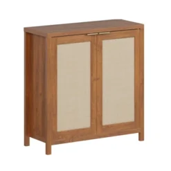 Farmhouse Kitchen Sideboard Buffet Storage Cabinet With Rattan Decorated Doors, Cupboard Console Table Wood Buffet Cabinet With Adjustable Shelves -Baxton Studio Sale Shop GUEST 7fd5393f 15f3 4b53 94cc 454e7cb6477c