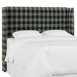 Wingback Headboard Barnegat Plaid Black Sea - Skyline Furniture 9 Wingback Headboard Barnegat Plaid Black Sea - Skyline Furniture -Baxton Studio Sale Shop GUEST 7ff72149 9495 483d bfde cd2acf529d0d