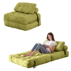 MAXYOYO Corduroy Folding Sofa Bed, Convertible Sleeper Chair With Pillow Foldable Mattress With Back Support 30 MAXYOYO Corduroy Folding Sofa Bed, Convertible Sleeper Chair With Pillow Foldable Mattress With Back Support -Baxton Studio Sale Shop GUEST 801fa70d e87e 406f a178 c6c50b4750ef