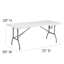 Emma And Oliver 6-Foot Bi-Fold Plastic Banquet And Event Folding Table With Handle 12 Emma And Oliver 6-Foot Bi-Fold Plastic Banquet And Event Folding Table With Handle -Baxton Studio Sale Shop GUEST 803ae23e e3e2 4b9b a382 c0dd83e77755