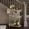 Lauren Bar Cart Antique Gold