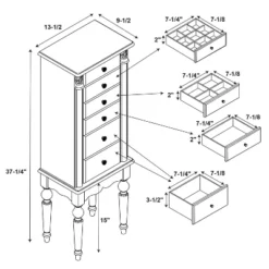 Wylie Jewelry Armoire Cherry Red - Powell Company 27 Wylie Jewelry Armoire Cherry Red - Powell Company -Baxton Studio Sale Shop GUEST 8064472e 4fc9 426a 9247 fea1c9d4db66