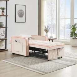 KWPZQEB Folding Sofa Bed, Convertible Sleeper Chair With Side Pockets And Adjustable Backrest, Pullout Sleeper Chair Bed For Living Room, Bedroom 14 KWPZQEB Folding Sofa Bed, Convertible Sleeper Chair With Side Pockets And Adjustable Backrest, Pullout Sleeper Chair Bed For Living Room, Bedroom -Baxton Studio Sale Shop GUEST 806fb25f e838 46bd aadb cf3bae7c20d9