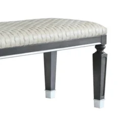 55" House Beatrice Two-Tone Ottoman Beige Fabric/Charcoal/Light Gray - Acme Furniture -Baxton Studio Sale Shop GUEST 808c3249 63b9 49bc bd84 509f4acba59c