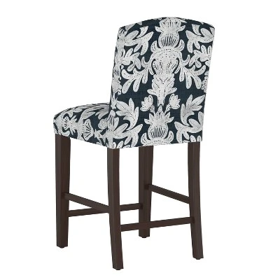 Alex Camel Back Counter Height Barstool In Velvet - Skyline Furniture 3 Alex Camel Back Counter Height Barstool In Velvet - Skyline Furniture - Image 3