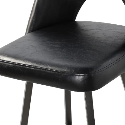 Thadeo Modern Bar Stool,set Of 2 With Cutout Design | ARTFUL LIVING DESIGN 7 Thadeo Modern Bar Stool,set Of 2 With Cutout Design | ARTFUL LIVING DESIGN - Image 7