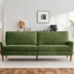 Dyonery 88" Loveseat Sofa, Comfy Couches For Living Room, Modern Oversized Love Seat Sofa, Large Couches For Bedroom Office -Baxton Studio Sale Shop GUEST 82109fd6 a324 4147 9159 7cfd4f3f7e0c