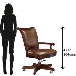 Howard Miller 697012 Howard Miller Ithaca Club Chair 697012 Hampton Cherry