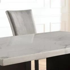 70" Southwind Rectangle Dining Table White/Black - HOMES: Inside + Out -Baxton Studio Sale Shop GUEST 82918d6c 2f49 44d6 98fa 6380a389cb24