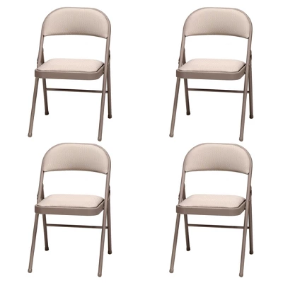 MECO 4-Pack Of Sudden Comfort Deluxe Fabric Padded Folding Dinning Chairs With 16 X 16 Inch Seat And Non Marring Leg Caps 9 MECO 4-Pack Of Sudden Comfort Deluxe Fabric Padded Folding Dinning Chairs With 16 X 16 Inch Seat And Non Marring Leg Caps - Image 9