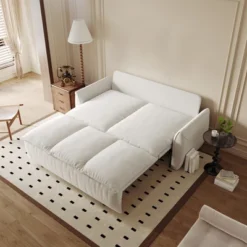 70.9" Pull-Out Sofa Bed, Convertible Sleeper Sofa With Pillow, 3 Seat Velvet Sleeper Couch, Loveseat Sleeper Sofa For Living Room Bedroom -Baxton Studio Sale Shop GUEST 83414a8a ff91 4f53 9df6 8b8da9ee8705