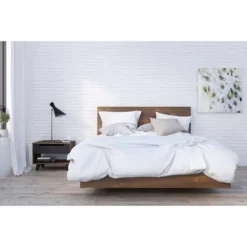 3pc Barista Bedroom Set Truffle/Black - Nexera -Baxton Studio Sale Shop GUEST 834b7e5a 0463 4b6e 8ad2 d91efbb260f0