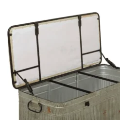 Farmhouse Upholstered Metal Storage Bench - Olivia & May -Baxton Studio Sale Shop GUEST 83d89558 ec15 4945 9543 77aa4fba8023