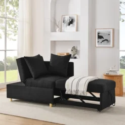 KTMBDW Folding Sofa Bed, Convertible Sleeper Chair With Pillows And Adjustable Backrest, Pullout Chair Sofa Bed For Living Room, Bedroom -Baxton Studio Sale Shop GUEST 844445b3 a988 41e2 91f3 6f738b394bcc