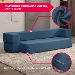 Mjkone Convertible Folding Sleeper Sofa Bed,futon Sofa Bed Memory Foam Mattress -Baxton Studio Sale Shop GUEST 8445e027 3fcb 4fb8 8e90 31682c9ecffa