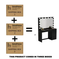 Kate Lighted Makeup Vanity - Boahaus -Baxton Studio Sale Shop GUEST 84aeb85c a480 4e34 b2e6 41add3ab4429