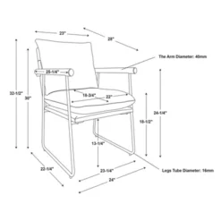 Cushioned Metal & Wood Accent Arm Chair - Cream/Black - Hearth & Hand™ With Magnolia -Baxton Studio Sale Shop GUEST 84c70339 8fe6 4d7e 9c25 b29cf77d6a96