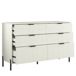 Festivo 3pc Modern Elegance 3 Drawer Nightstands And 6 Drawer Dresser Set Off-White 13 Festivo 3pc Modern Elegance 3 Drawer Nightstands And 6 Drawer Dresser Set Off-White -Baxton Studio Sale Shop GUEST 853164b0 ea8a 4f7f 8dfd ce723dcc5802