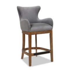 Jennifer Taylor Home Blake Modern 26" Counter-Height Barstool With Armrests