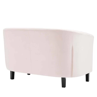 Prospect Performance Velvet Loveseat Pink - Modway 3 Prospect Performance Velvet Loveseat Pink - Modway - Image 3