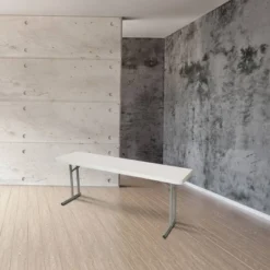 18"x72" Heavy Duty Seminar Folding Banquet Table Speckled Gray - Hampden Furnishings -Baxton Studio Sale Shop GUEST 867b2869 c00e 4c12 b124 431a56abf60e