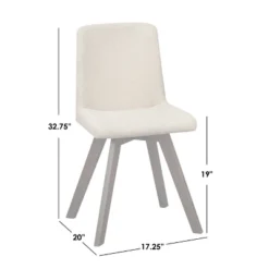 Set Of 4 Clybourn Dining Chair - Buylateral: Mid-Century Modern, Upholstered, Rubberwood Legs -Baxton Studio Sale Shop GUEST 879b4499 8228 4f2b b8b9 51c70d27e20a