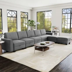 140"Sectional Couch For Living Room, Oversized Modular Sectional Sofa, U Shaped Modular Couch With Storage 16 140"Sectional Couch For Living Room, Oversized Modular Sectional Sofa, U Shaped Modular Couch With Storage -Baxton Studio Sale Shop GUEST 87c279fe 347b 459c b107 f0468899a533