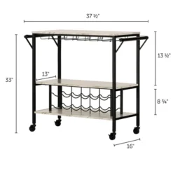 Maliza Bar Cart With Wine Bottle Storage And Wine Glass Rack - South Shore 19 Maliza Bar Cart With Wine Bottle Storage And Wine Glass Rack - South Shore -Baxton Studio Sale Shop GUEST 87c29fd8 712b 4cb0 9b69 d9112a3eb30e
