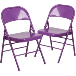 Flash Furniture 2 Pack HERCULES COLORBURST Series Triple Braced & Double Hinged Metal Folding Chair -Baxton Studio Sale Shop GUEST 882beac7 c701 4050 86fa a064e5a6ac57