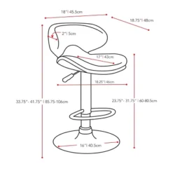 Set Of 2 Adjustable Curved Form Fitting Leatherette Barstool - Corliving 12 Set Of 2 Adjustable Curved Form Fitting Leatherette Barstool - Corliving -Baxton Studio Sale Shop GUEST 88e262f9 d052 4479 8eb7 2f22d331a46c