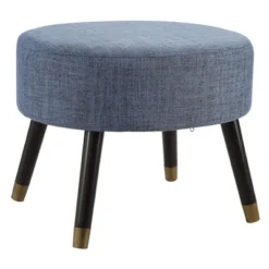 Designs4Comfort Mid-Century Modern Round Ottoman Stool - Breighton Home -Baxton Studio Sale Shop GUEST 893b1302 261c 40d2 bc3d c88adbbf19b4