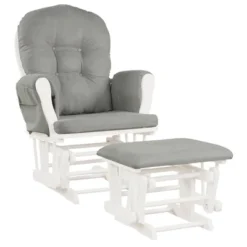Costway Baby Nursery Relax Rocker Rocking Chair Glider & Ottoman Set W/ Cushion -Baxton Studio Sale Shop GUEST 8943960b 4749 496d a3f2 213614f2118a