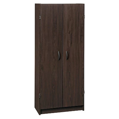ClosetMaid 1556 Sturdy Wooden Pantry Cabinet With Fixed And Adjustable Shelves For Added Storage, Espresso 2 ClosetMaid 1556 Sturdy Wooden Pantry Cabinet With Fixed And Adjustable Shelves For Added Storage, Espresso - Image 2