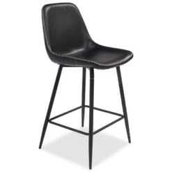 26" Edmund Upholstered Faux Leather Counter Height Stool (Set Of 2) -The Pop Maison -Baxton Studio Sale Shop GUEST 89cda3a5 c171 40d4 9be0 df6b799b6cd5