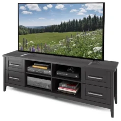 Jackson Extra Wide Drawer TV Stand For TVs Up To 80" Black - CorLiving -Baxton Studio Sale Shop GUEST 89f5d6cb 5534 4b3c 8af5 04d3187d0acf