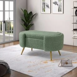 Alina Storage Bench With Metal Legs For Bedroom | ARTFUL LIVING DESIGN -Baxton Studio Sale Shop GUEST 8a30f491 5a69 4b30 9359 5562af39c137