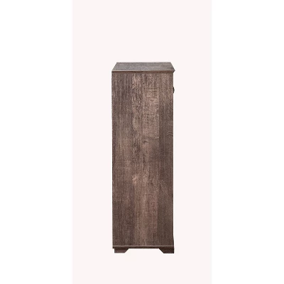 Moi Accent Storage Cabinet Walnut Oak - MiBasics 2 Moi Accent Storage Cabinet Walnut Oak - MiBasics - Image 2