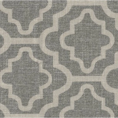 HomePop Medium Storage Ottoman Geometric Ash Gray: Upholstered Footstool With Rubberwood Legs 8 HomePop Medium Storage Ottoman Geometric Ash Gray: Upholstered Footstool With Rubberwood Legs - Image 8