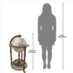 Design Toscano Sixteenth Century Crema Durata Replica Globe Bar Cabinet -Baxton Studio Sale Shop GUEST 8b23bc14 f1d5 4577 a796 b8f97fa0e6ff