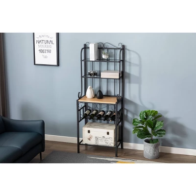 Praha Bakers Rack Black - Boraam 7 Praha Bakers Rack Black - Boraam - Image 7