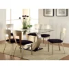 7pc Langton Dining Set W/Rectangular Back Chairs Silver/Black - HOMES: Inside + Out