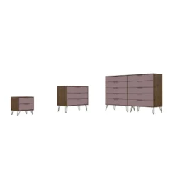Rockefeller 10 Drawer Dresser, 3 Drawer Dresser And 2 Drawer Nightstand Set - Manhattan Comfort 23 Rockefeller 10 Drawer Dresser, 3 Drawer Dresser And 2 Drawer Nightstand Set - Manhattan Comfort -Baxton Studio Sale Shop GUEST 8b6b4f09 8259 4aee 9940 5d8be3c14620