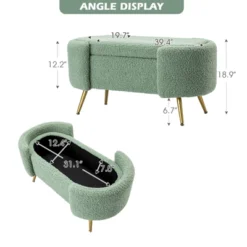 Alina Storage Bench With Metal Legs For Bedroom | ARTFUL LIVING DESIGN -Baxton Studio Sale Shop GUEST 8bc53a89 cb2b 47f4 aedb 23e3cc3d0f13