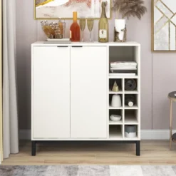 Contemporary Sideboard Stylish Buffet Storage Cabinet - ModernLuxe -Baxton Studio Sale Shop GUEST 8c2506a6 4d59 4c9f 85af 8fb3552b9810