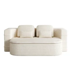 Foldable Sofa Convertible Sleeper Sofa Bed Floor Sofa Corduroy Upholstered Lounge Sofa With Multi Functional Blanket & Pillows - ModernLuxe 8 Foldable Sofa Convertible Sleeper Sofa Bed Floor Sofa Corduroy Upholstered Lounge Sofa With Multi Functional Blanket & Pillows - ModernLuxe -Baxton Studio Sale Shop GUEST 8c4de0f7 658b 4304 ac96 84e2ba5c2f62